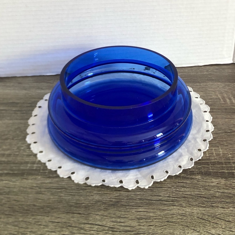 Handblown Cobalt Blue Glass Bowl